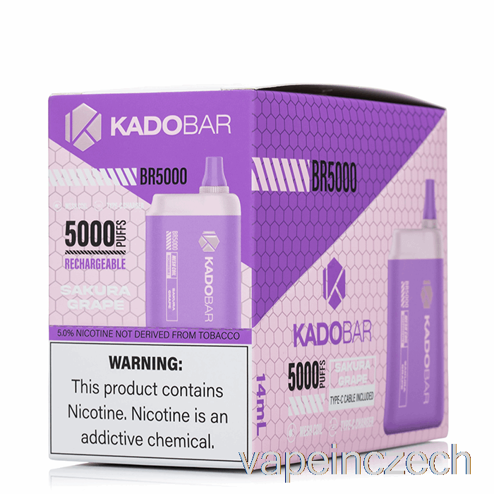 [5-balení] Kado Bar Br5000 Jednorázové Vape Pero